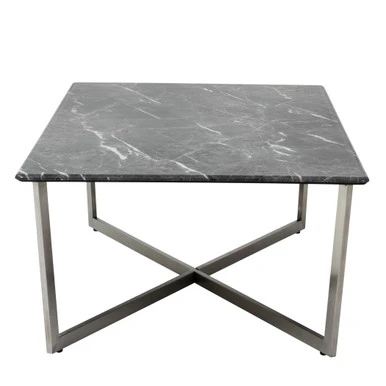 Paige Coffee Table - Black/Stainless Steel - Image 2