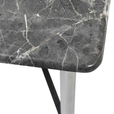 Paige Coffee Table - Black/Stainless Steel - Image 3