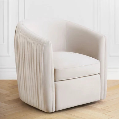 Aria Pleated Swivel Chair - Image 6