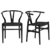 Tia Dining Chair Black/Black - Set Of 2