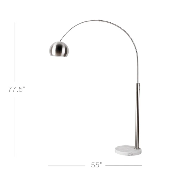 Orson Floor Lamp - Nickel - Image 4
