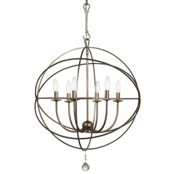Eclipse Chandelier - Olde Silver