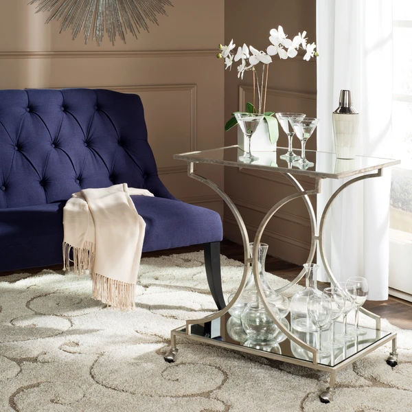 Arden Bar Cart - Silver - Image 5