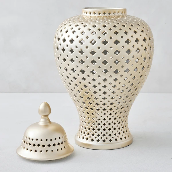 Ceramic Filigree Jar - Image 2
