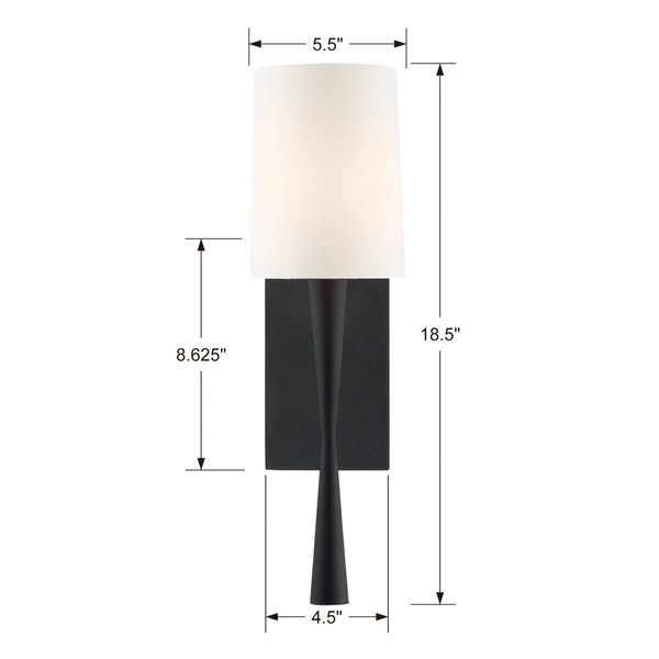 Taylor Wall Sconce - Black - Image 2