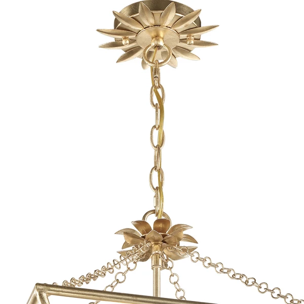 Pagoda Chandelier - Antique Gold - Image 2