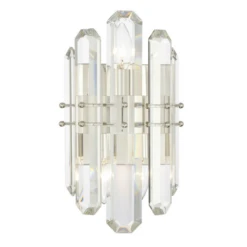Fallon 2 Light Sconce - Polished Nickel