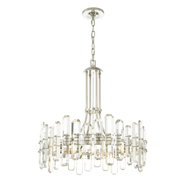 Fallon 8 Light Chandelier - Polished Nickel - Image 2