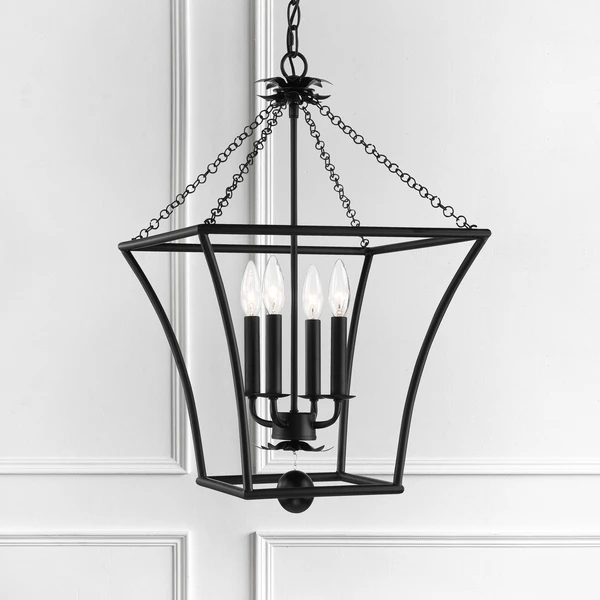 Pagoda Chandelier - Matte Black