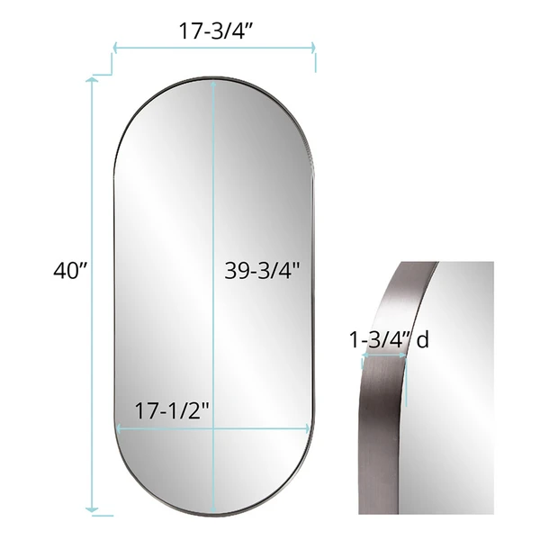 Capsule Mirror - Silver - Image 8