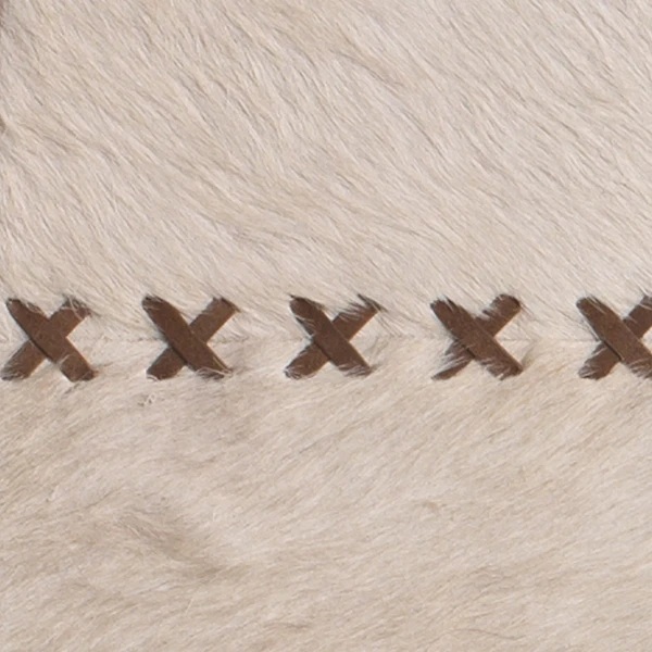 Round Cross Stitch Mirror - White - Image 2