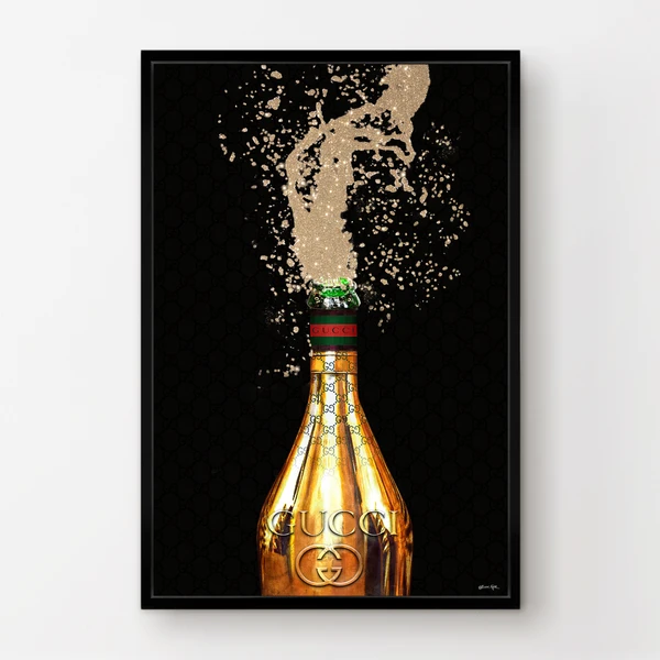 Italian Champagne - Embellished Canvas